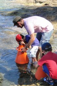Activité familles : Les pieds dans l'eau. Du 1er juillet au 31 août 2015 à Rayol-Canadel-sur-Mer. Var.  10H30